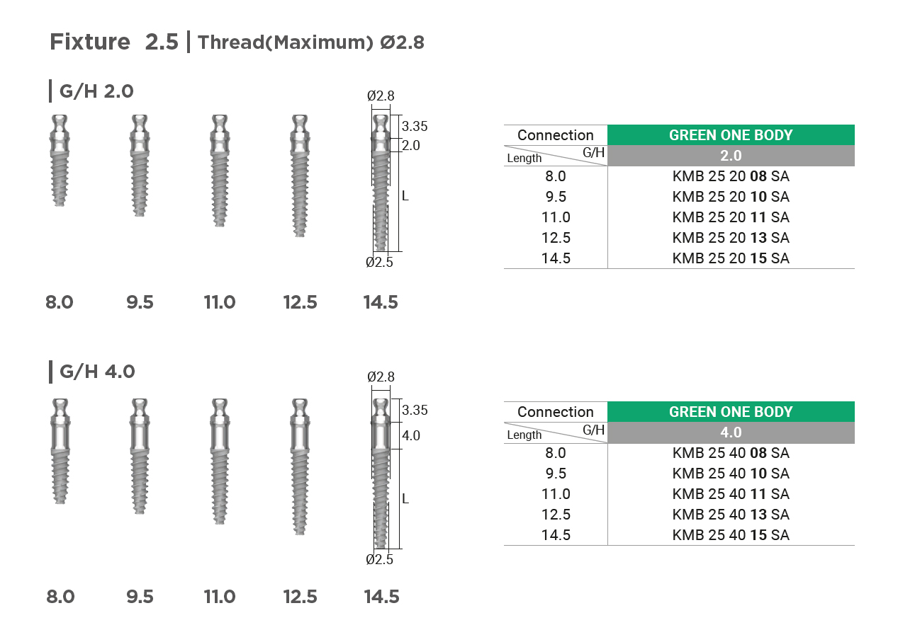 IB mini Ball type Ø2.8
